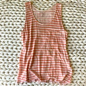 Striped linen tank